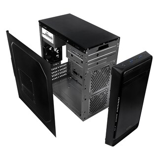 Foto 3 | Foto 3 | Gabinete Acteck Tokio Gi640 Micro Atx Fuente 500w 3 Fan Mini Torre Usb 3.0 Ac-932561 color Negro