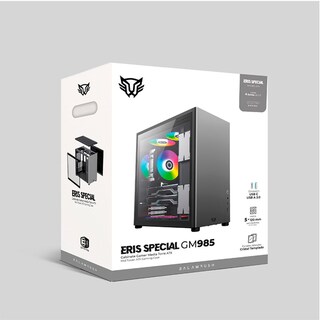 Foto 5 | Foto 5 | Gabinete Gamer Balam Rush Eris Special Gm985 ATX Media Torre Cristal Templado USB 3.0 Br-935654 color Gris