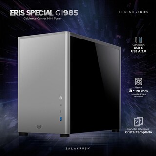 Foto 2 | Foto 2 | Gabinete Gamer Balam Rush Eris Special Gi985 M-atx Micro Torre Cristal Templado USB 3.0 Br-9353 color Gris