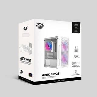 Foto 6 | Foto 6 | Gabinete Gamer Balam Rush Artic Gi725 M-atx Micro Torre 3 Fan Rgb Br-936125 color Blanco