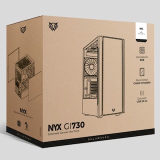 Foto 5 | Foto 5 | Gabinete Gamer BALAM RUSH NYX GI730 Micro ATX Mini Torre 3 Fan Cristal Templado RGB Blanco BR-936101