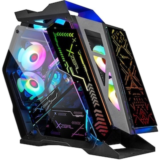 Foto 1 | Foto 1 | Gabinete Gamer Xzeal Ir02 Micro Atx 4 Fan Argb Cristal Templado Xzgairrgbb