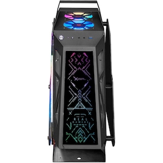 Foto 2 | Foto 2 | Gabinete Gamer Xzeal Ir02 Micro Atx 4 Fan Argb Cristal Templado Xzgairrgbb