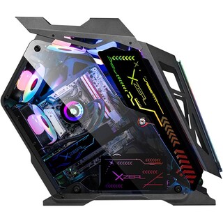Foto 6 | Foto 6 | Gabinete Gamer Xzeal Ir02 Micro Atx 4 Fan Argb Cristal Templado Xzgairrgbb