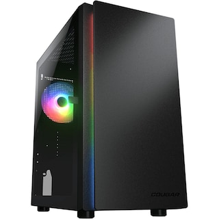 Foto 1 | Foto 1 | Gabinete Gamer Cougar Purity Rgb Micro Atx 1 Fan Cristal Templado Negro 385pc40.0001