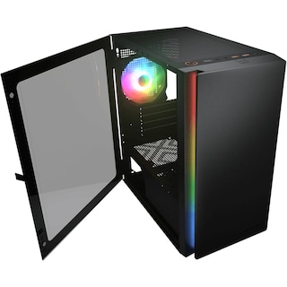 Foto 4 | Foto 4 | Gabinete Gamer Cougar Purity Rgb Micro Atx 1 Fan Cristal Templado Negro 385pc40.0001