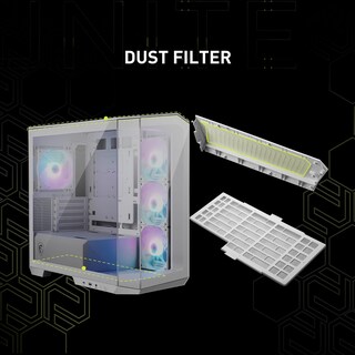 Foto 7 | Foto 7 | Funda para PC MSI Mag Pano M100r Pz Blanca Micro-ATX con 4 Ventiladores ARGB - Venta Internacional