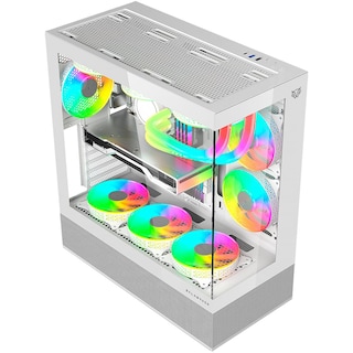 Foto 2 | Foto 2 | Gabinete Gamer Balam Rush Tank Super 9200 Tb Atx Media Torre 3 Fan Argb Cristal Templado Sin Bordes