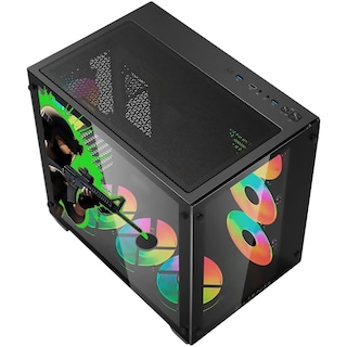 Foto 5 | Foto 5 | Gabinete Gamer Xtreme Pc Gaming Counter Strike Edition Media Torre Atx/micro Atx/itx Fan 4x120mm Cristal Templado Rgb Negro