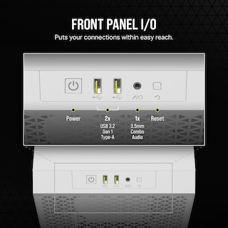 Foto 7 | Foto 7 | Funda Para Pc Corsair 3000d Airflow Mid-tower Blanca - Venta Internacional.