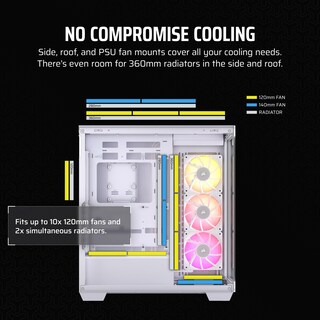 Foto 5 | Foto 5 | Funda Para Pc Corsair Icue Link 3500x Rgb Mid-tower Atx Blanca - Venta Internacional.