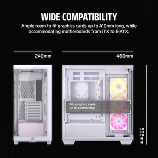 Foto 7 | Foto 7 | Funda Para Pc Corsair Icue Link 3500x Rgb Mid-tower Atx Blanca - Venta Internacional.