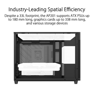 Foto 2 | Foto 2 | Funda De Ordenador Asus Prime Ap201 Negra Microatx - Venta Internacional.