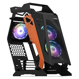 Foto 6 | Foto 6 | Gabinete Xtreme Pc Gaming Mini Torre 3 Fan Argb Negro Y Naranja Cxtxzbo
