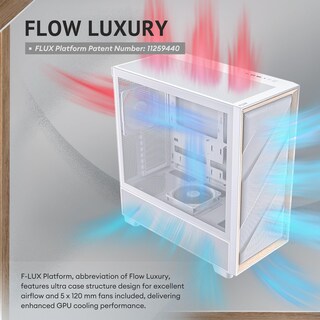 Foto 2 | Foto 2 | Estuche Para Pc Antec Flux Wood, Blanco, Alto Flujo De Aire, E-atx, Tipo C - Venta Internacional.