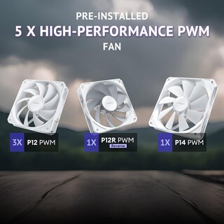 Foto 5 | Foto 5 | Estuche Para Pc Antec Flux Wood, Blanco, Alto Flujo De Aire, E-atx, Tipo C - Venta Internacional.