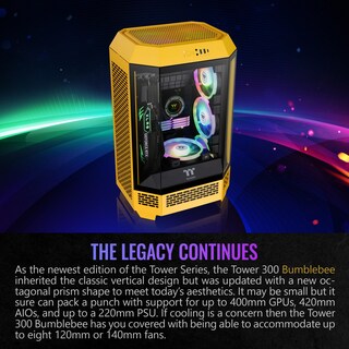 Foto 3 | Foto 3 | Micro-atx Case Thermaltake Tower 300 Bumblebee Con Ventilador De 2 X 140 Mm - Venta Internacional.