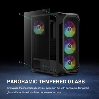 Foto 4 | Foto 4 | Funda Para Pc Gamdias Atx Mid Tower De Vidrio Templado Con 4 Ventiladores De 120 Mm - Venta Internacional.