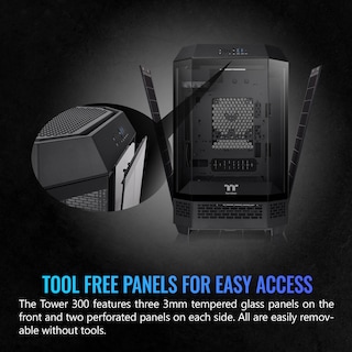 Foto 5 | Foto 5 | Micro-atx Negro Case Thermaltake Tower 300 Con Ventilador De 2 X 140 Mm - Venta Internacional.