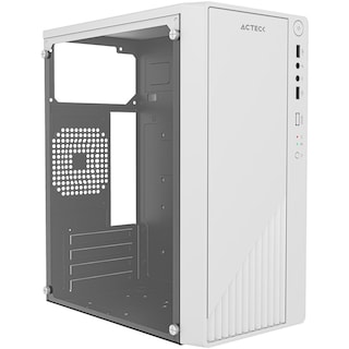 Foto 1 | Foto 1 | Gabinete Acteck Kioto Gc220 Micro Atx Mini Torre Fuente 500w Acrilico Blanco Ac-939522