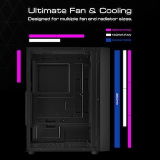 Foto 3 | Foto 3 | Funda De Ordenador Para Videojuegos Atx Mid Tower Gamdias Con Vidrio Templado - Venta Internacional.