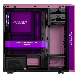 Foto 3 | Foto 3 | Gabinete Xtreme Pc Gaming Lol Jinx Edition Media Torre 4 Fan Rgb Rosa Cxtjilhpk