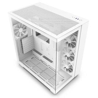Foto 1 | Foto 1 | Funda Para Videojuegos Para Pc Nzxt H9 Flow, Doble Cámara, Atx Mid-tower, Blanca - Venta Internacional.
