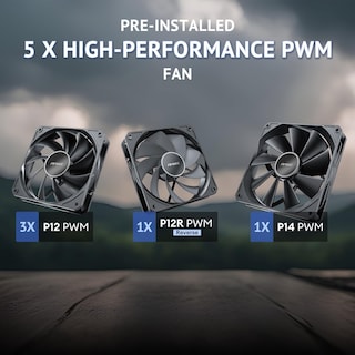 Foto 5 | Foto 5 | Estuche Para Pc Antec Flux Wood Mid-tower E-atx Con 5 Ventiladores Y Tipo C - Venta Internacional.
