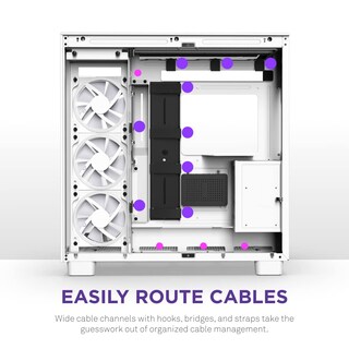 Foto 7 | Foto 7 | Funda Para Videojuegos Para Pc Nzxt H9 Elite De Doble Cámara Atx Mid-tower Blanca - Venta Internacional.