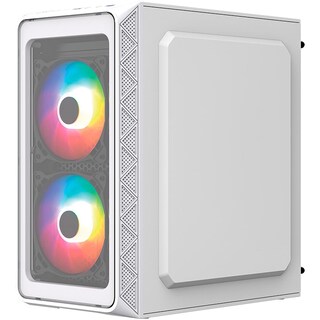 Foto 3 | Foto 3 | Gabinete Acteck Doom Pro Crystal Gi730 Micro Atx Mini Torre 3 Fan Fuente 600w Cristal Templado Blanco Ac-939232
