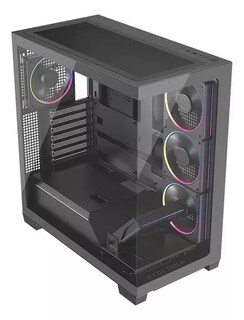 Foto 1 | Foto 1 | Gabinete Balam Rush Tank Polar 7900 Negro Atx 5vent Argb Usb-c Cristal S/fuente Br-941471