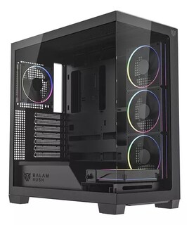 Foto 2 | Foto 2 | Gabinete Balam Rush Tank Polar 7900 Negro Atx 5vent Argb Usb-c Cristal S/fuente Br-941471