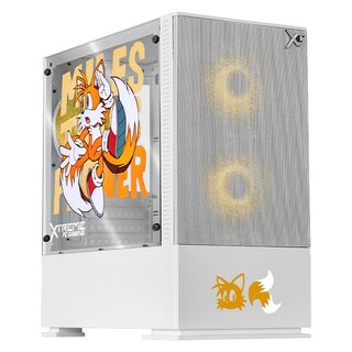 Foto 1 | Foto 1 | Gabinete Gamer Xtreme Pc Gaming Tails Comic Edition Mini Torre Micro Atx 3 Fan Argb Mesh Cristal Templado