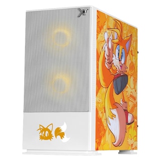 Foto 2 | Foto 2 | Gabinete Gamer Xtreme Pc Gaming Tails Comic Edition Mini Torre Micro Atx 3 Fan Argb Mesh Cristal Templado