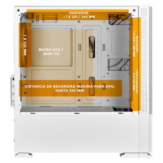 Foto 3 | Foto 3 | Gabinete Gamer Xtreme Pc Gaming Tails Comic Edition Mini Torre Micro Atx 3 Fan Argb Mesh Cristal Templado