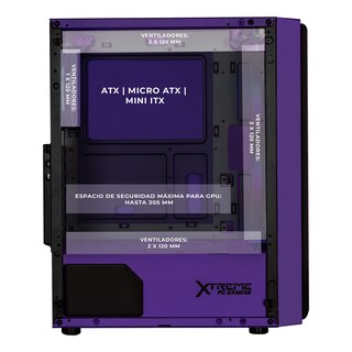 Foto 3 | Foto 3 | Gabinete Xtreme Pc Gaming Evangelion 01 V2 Comic Edition Media Torre 4 Fan Argb Violeta Cxtevkrvt