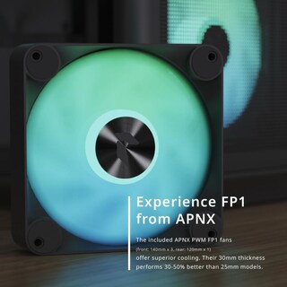 Foto 3 | Foto 3 | Gabinete Apnx C1 Midi-tower Gab C1-bk-v1 Negro Argbatx