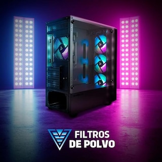 Foto 4 | Foto 4 | Gabinete Game Factor Csg503 Matx Con Ventana Led Rgb Mini