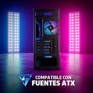 Foto 5 | Foto 5 | Gabinete Game Factor Csg503 Matx Con Ventana Led Rgb Mini
