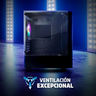 Foto 6 | Foto 6 | Gabinete Game Factor Csg503 Matx Con Ventana Led Rgb Mini