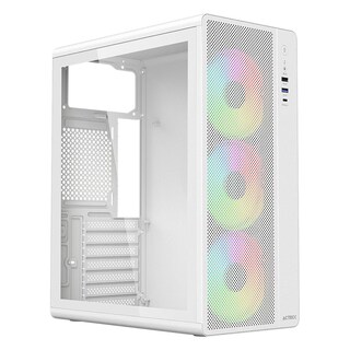 Foto 1 | Foto 1 | Gabinete Acteck Essen Pro X Gm767 Atx Media Torre 3 Fan Rgb Cristal Templado Usb-c Mesh Blanco Ac-941716