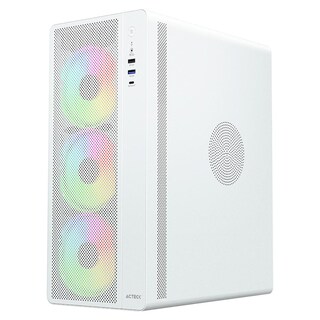 Foto 2 | Foto 2 | Gabinete Acteck Essen Pro X Gm767 Atx Media Torre 3 Fan Rgb Cristal Templado Usb-c Mesh Blanco Ac-941716