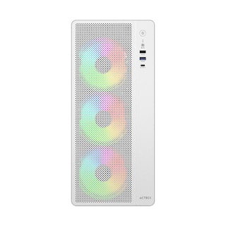 Foto 3 | Foto 3 | Gabinete Acteck Essen Pro X Gm767 Atx Media Torre 3 Fan Rgb Cristal Templado Usb-c Mesh Blanco Ac-941716