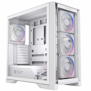 Foto 3 | Foto 3 | Gabinete Gamer Balam Rush Carbono Polar Twin Mate 9900 Atx Media Torre 5 Fan Argb Cristal Templado U