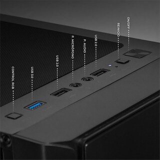 Foto 4 | Foto 4 | Gabinete Xtreme Pc Gaming Nyx Mini Torre 3 Fan Rgb Negro Cxt730bk