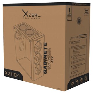 Foto 5 | Foto 5 | Gabinete Gamer Xzeal Xz110-1 Atx 3 Fan Cristal Templado Rgb Blanco Xzcgb12w