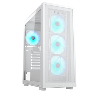 Foto 1 | Foto 1 | Gabinete Mid Tower Atx Rgb Mx220 Cristal Templado Color Blanco