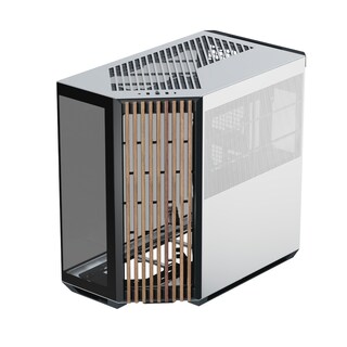 Foto 1 | Foto 1 | Gabinete Mid Tower Atx Apnx V con Panel de Madera Negro