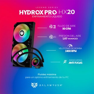 Foto 3 | Foto 3 | Enfriamiento Liquido Balam Rush Hydrox Pro Hx20 240mm Argb 4 Pines Lga 1700 Am5 Negro Br-937368