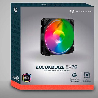Foto 6 | Foto 6 | Ventilador Gamer Balam Rush Eolox Blaze Ex70 120mm Rgb 1200rpm Br-938044 Color Negro